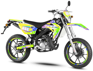 Dekor kit Rieju MRT 50cc 2009-2021 Valentino | Motorradaufkleber | Personalisierung 50cc | armysctv