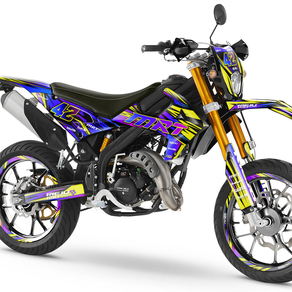 Kit pegatinas Rieju MRT 50cc 2022-2025 Airvoz | pegatinas para moto | personalización 50cc | armysctv