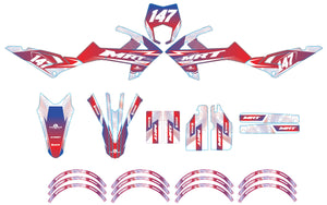 Dekor kit Rieju MRT 50cc 2022-2025 Armee Frankreich | Motorradaufkleber | Personalisierung 50cc | armysctv