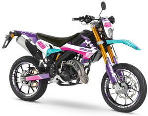 Dekor kit Rieju MRT 50cc 2022-2025 Crew | Motorradaufkleber | Personalisierung 50cc | armysctv