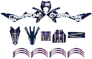 Kit pegatinas Rieju MRT 50cc 2022-2025 Cyberpunk | pegatinas para moto | personalización 50cc | armysctv