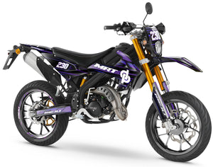 Rieju MRT 50cc 2022-2025 Gold and platinum Graphics kit | motorcycle stickers | 50cc customization | armysctv