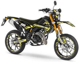 Dekor kit Rieju MRT 50cc 2022-2025 Achte | Motorradaufkleber | Personalisierung 50cc | armysctv