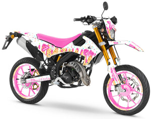 Dekor kit Rieju MRT 50cc 2022-2025 Eiscreme | Motorradaufkleber | Personalisierung 50cc | armysctv