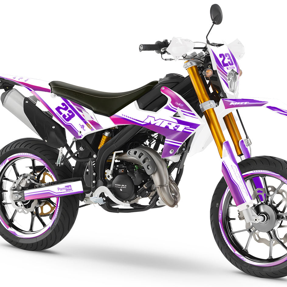 Kit pegatinas Rieju MRT 50cc 2022-2025 Arte | pegatinas para moto | personalización 50cc | armysctv