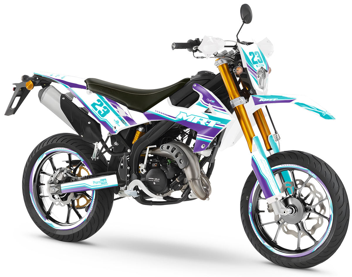 Dekor kit Rieju MRT 50cc 2022-2025 Kunst | Motorradaufkleber | Personalisierung 50cc | armysctv