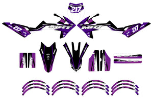 Dekor kit Rieju MRT 50cc 2022-2025 Lilaks | Motorradaufkleber | Personalisierung 50cc | armysctv