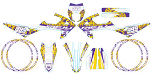 Kit pegatinas Rieju MRT 50cc 2022-2025 León | pegatinas para moto | personalización 50cc | armysctv