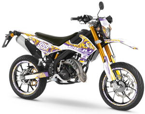 Kit pegatinas Rieju MRT 50cc 2022-2025 León | pegatinas para moto | personalización 50cc | armysctv
