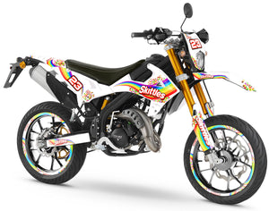 Dekor kit Rieju MRT 50cc 2022-2025 Regenbogen | Motorradaufkleber | Personalisierung 50cc | armysctv