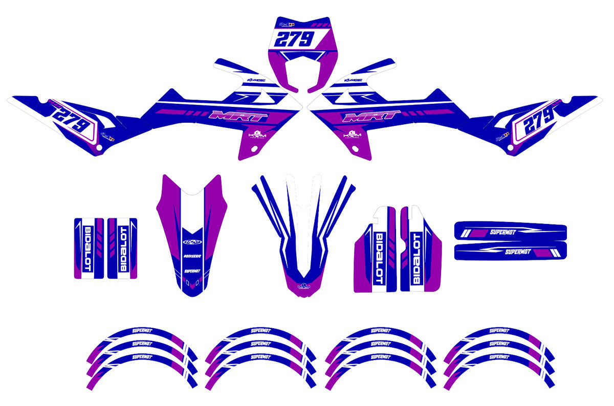 Kit déco Rieju MRT 50cc 2022-2025 Skynine | autocollants moto | personnalisation 50cc | armysctv