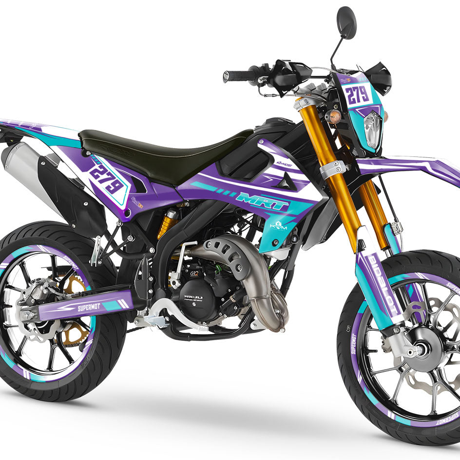 Kit pegatinas Rieju MRT 50cc 2022-2025 Skynine | pegatinas para moto | personalización 50cc | armysctv