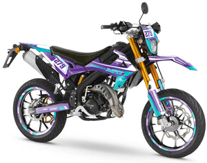 Kit pegatinas Rieju MRT 50cc 2022-2025 Skynine | pegatinas para moto | personalización 50cc | armysctv