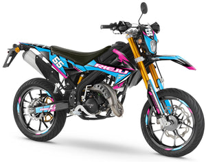 Kit pegatinas Rieju MRT 50cc 2022-2025 Stream | pegatinas para moto | personalización 50cc | armysctv