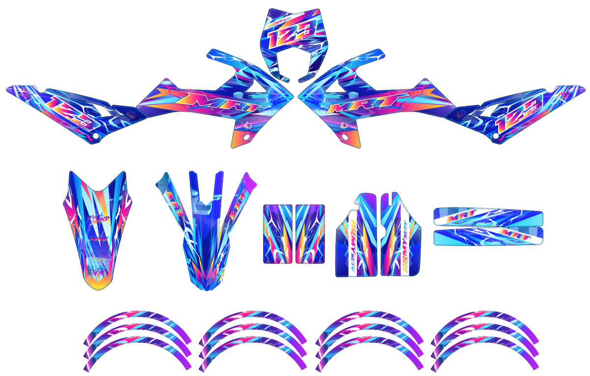 50cc Graphics kit Rieju MRT 2022-2025 Ultravector