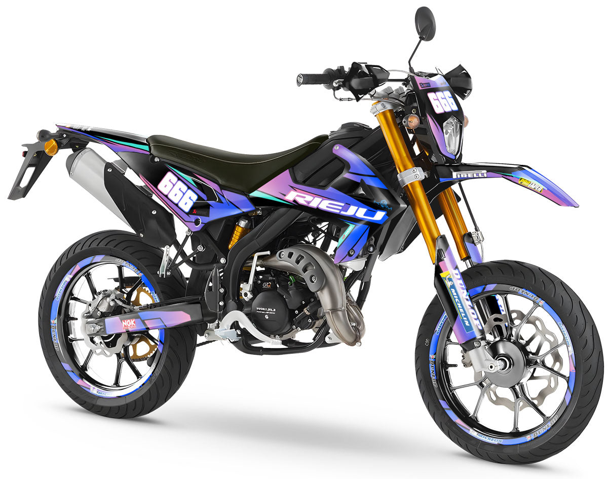 Rieju MRT 50cc 2022-2025 Graphics kit Valentino | motorcycle stickers | 50cc customization | armysctv