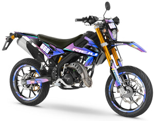 Kit pegatinas Rieju MRT 50cc 2022-2025 Valentino | pegatinas para moto | personalización 50cc | armysctv