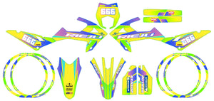 Kit pegatinas Rieju MRT 50cc 2022-2025 Valentino | pegatinas para moto | personalización 50cc | armysctv