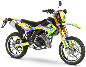 Kit pegatinas Rieju MRT 50cc 2022-2025 Valentino | pegatinas para moto | personalización 50cc | armysctv