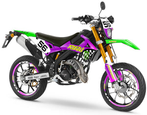 Dekor kit Rieju MRT 50cc 2022-2025 Vintage | Motorradaufkleber | Personalisierung 50cc | armysctv