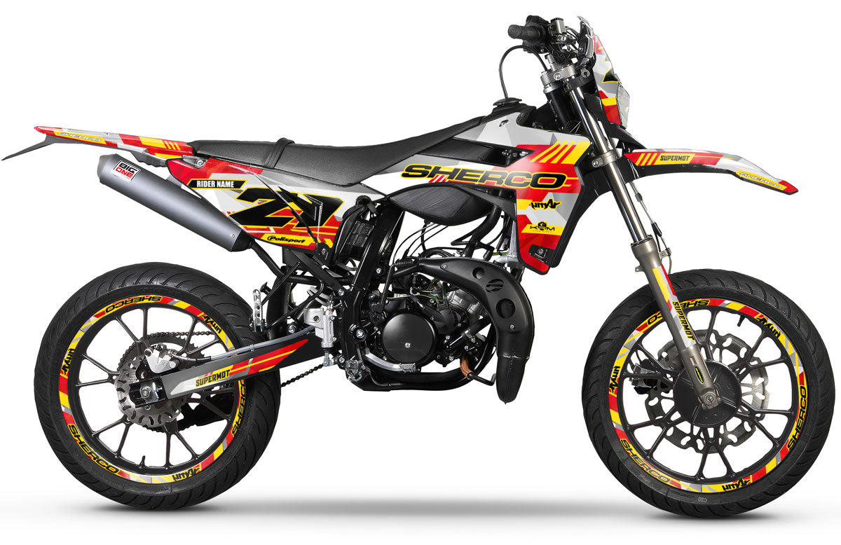 Kit déco Sherco 50cc 2017-2025 Nostrum | autocollants moto | personnalisation 50cc | armysctv