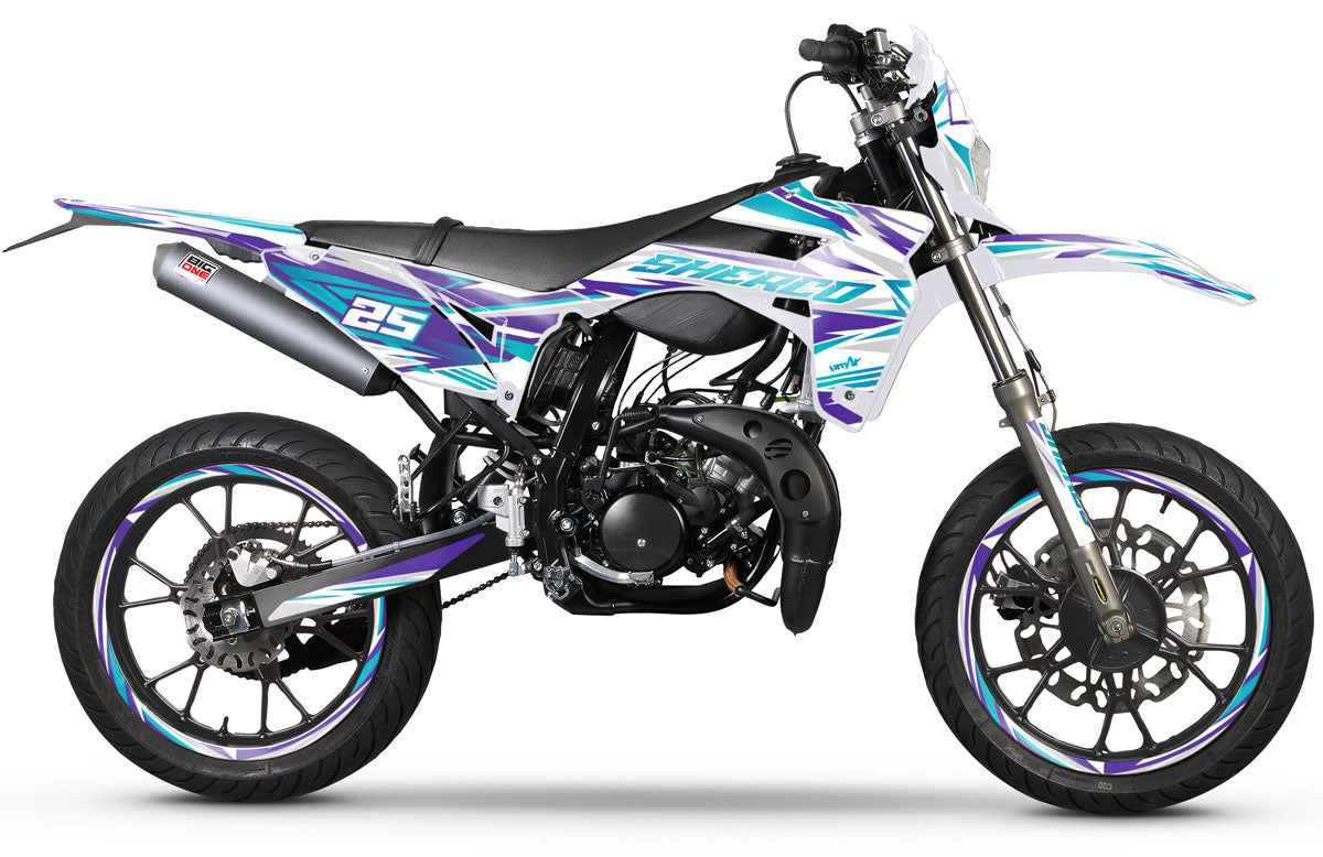 Kit pegatinas Sherco 50cc 2017-2025 Complejidad Ejército | pegatinas para moto | personalización 50cc | armysctv
