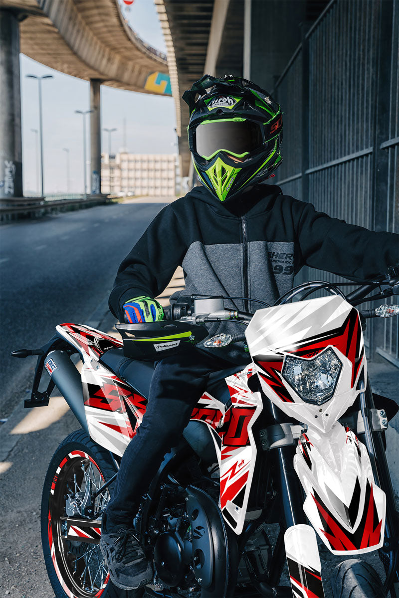 Kit déco Sherco 50cc 2017-2025 Courtesy | autocollants moto | personnalisation 50cc | armysctv