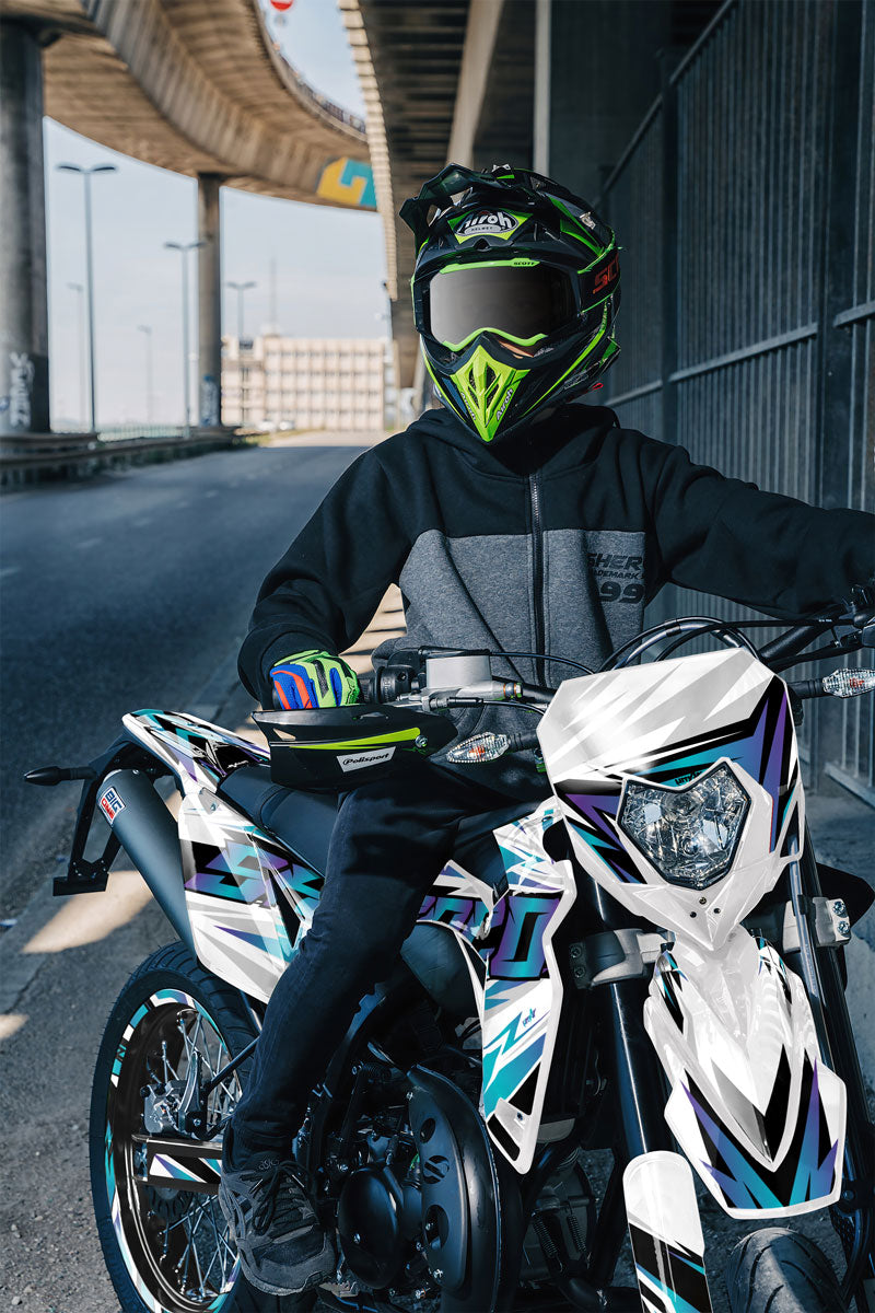 Kit pegatinas Sherco 50cc 2017-2025 Cortesía | pegatinas para moto | personalización 50cc | armysctv