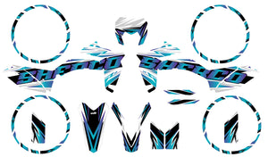 Kit déco Sherco 50cc 2017-2025 Courtesy | autocollants moto | personnalisation 50cc | armysctv