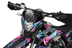 Kit déco Sherco 50cc 2017-2025 Crowlz | autocollants moto | personnalisation 50cc | armysctv