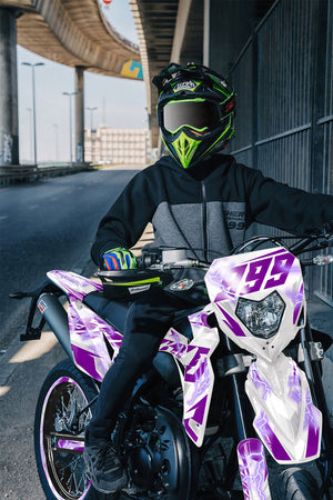 Kit déco Sherco 50cc 2017-2025 Cynther | autocollants moto | personnalisation 50cc | armysctv