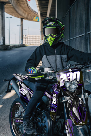 Kit déco Sherco 50cc 2017-2025 D'or et de platine | autocollants moto | personnalisation 50cc | armysctv