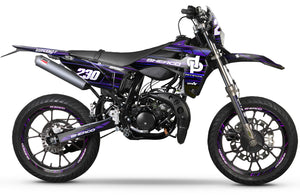 Kit déco Sherco 50cc 2017-2025 D'or et de platine | autocollants moto | personnalisation 50cc | armysctv
