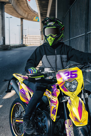 Dekor kit Sherco 50cc 2017-2025 Flamer | Motorradaufkleber | Personalisierung 50cc | armysctv