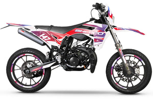 Dekor kit Sherco 50cc 2017-2025 Armee Frankreich | Motorradaufkleber | Personalisierung 50cc | armysctv