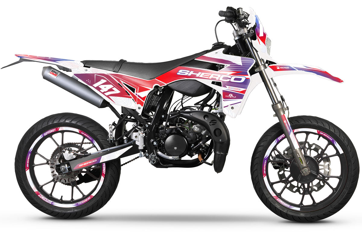 Kit pegatinas Sherco 50cc 2017-2025 Ejército Francia | pegatinas para moto | personalización 50cc | armysctv