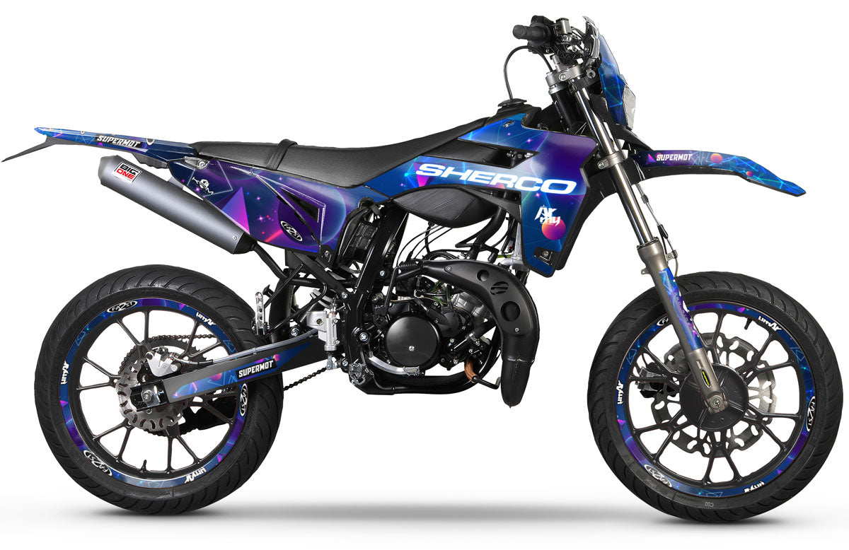 Kit déco Sherco 50cc 2017-2025 Galax | autocollants moto | personnalisation 50cc | armysctv