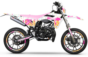 Dekor kit Sherco 50cc 2017-2025 Eiscreme | Motorradaufkleber | Personalisierung 50cc | armysctv