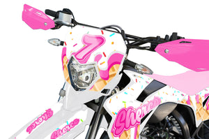 Dekor kit Sherco 50cc 2017-2025 Eiscreme | Motorradaufkleber | Personalisierung 50cc | armysctv