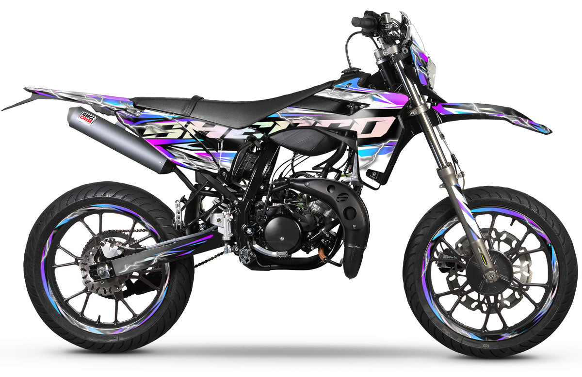 Kit pegatinas Sherco 50cc 2017-2025 Shiro | pegatinas para moto | personalización 50cc | armysctv