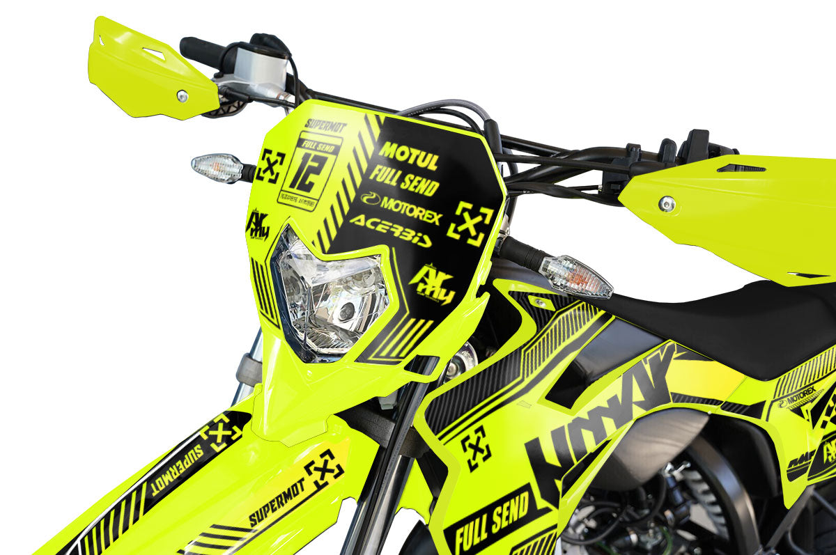 Graphics kit Sherco 50cc 2017-2025 Sunny nights | motorcycle stickers | 50cc customization | armysctv