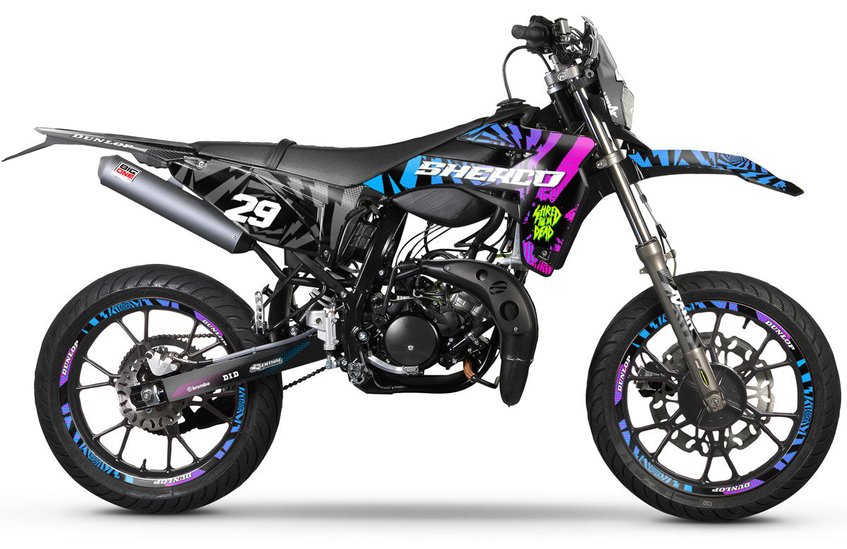 Kit déco Sherco 50cc 2017-2025 Swirl | autocollants moto | personnalisation 50cc | armysctv