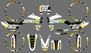 Dekor kit Sherco 50cc 2017-2025 Los geht's! | Motorradaufkleber | Personalisierung 50cc | armysctv
