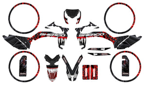 Dekor kit Sherco 50cc 2017-2025 Venom | Motorradaufkleber | Personalisierung 50cc | armysctv