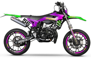 Dekor kit Sherco 50cc 2017-2025 Vintage | Motorradaufkleber | Personalisierung 50cc | armysctv