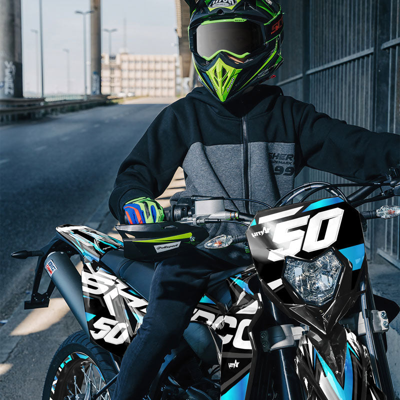 Kit pegatinas Sherco 50cc 2017-2025 Visión | pegatinas para moto | personalización 50cc | armysctv