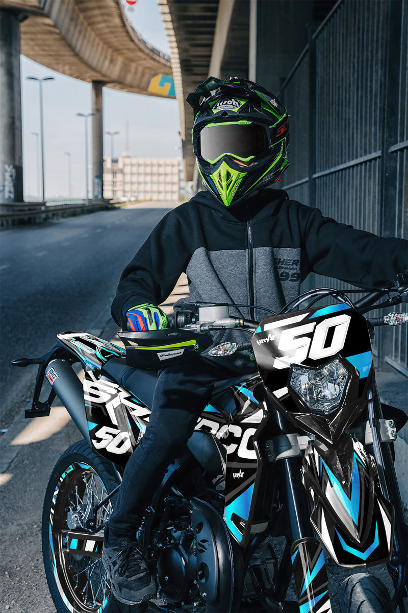 Kit déco Sherco 50cc 2017-2025 Vision | autocollants moto | personnalisation 50cc | armysctv