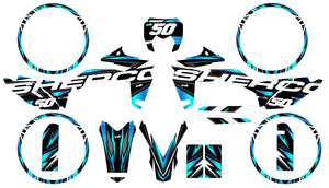 Kit déco Sherco 50cc 2017-2025 Vision | autocollants moto | personnalisation 50cc | armysctv