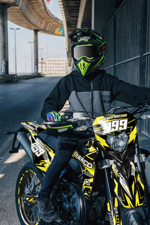 Dekor kit Sherco 50cc 2017-2025 Yellowstar | Motorradaufkleber | Personalisierung 50cc | armysctv