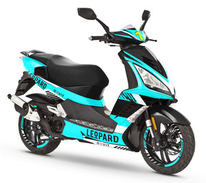 Kit pegatinas Peugeot Speedfight 3 - 2009-2015 Leopardo | pegatinas para moto | personalización 50cc | armysctv